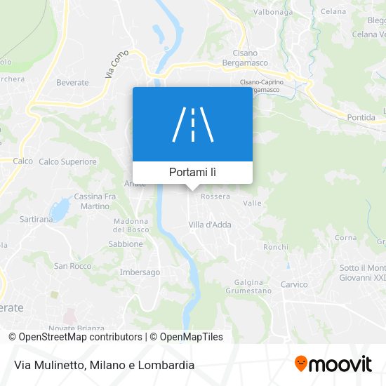 Mappa Via Mulinetto
