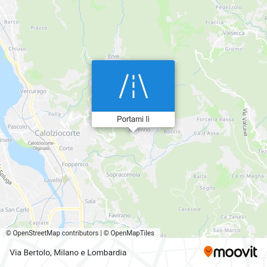 Mappa Via Bertolo