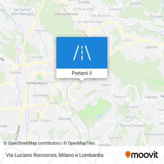 Mappa Via Luciano Roncoroni