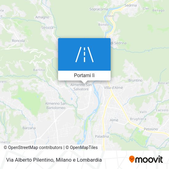 Mappa Via Alberto Pilentino