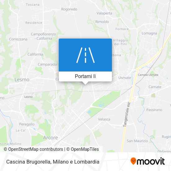 Mappa Cascina Brugorella