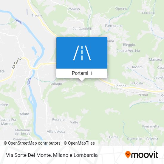 Mappa Via Sorte Del Monte