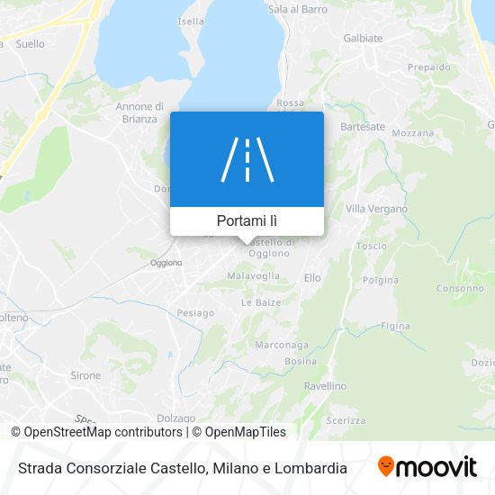 Mappa Strada Consorziale Castello