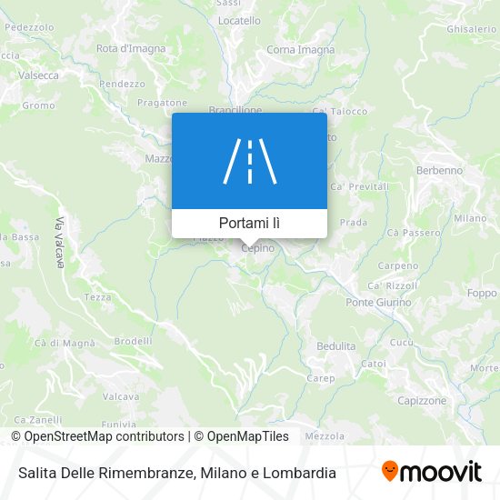 Mappa Salita Delle Rimembranze