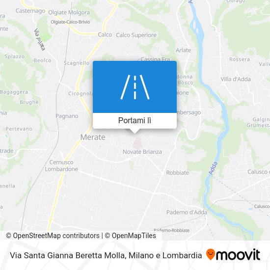 Mappa Via Santa Gianna Beretta Molla