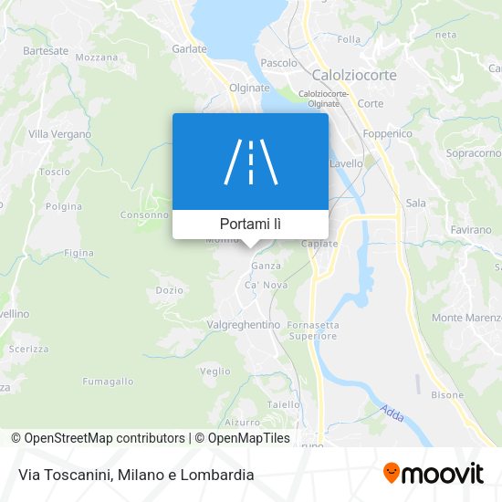 Mappa Via Toscanini