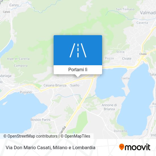 Mappa Via Don Mario Casati