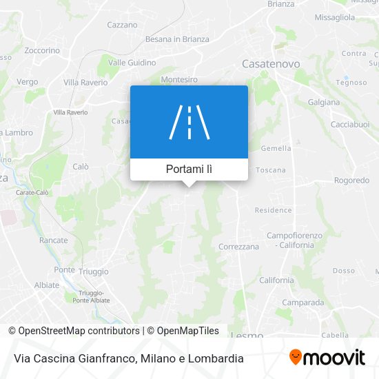 Mappa Via Cascina Gianfranco