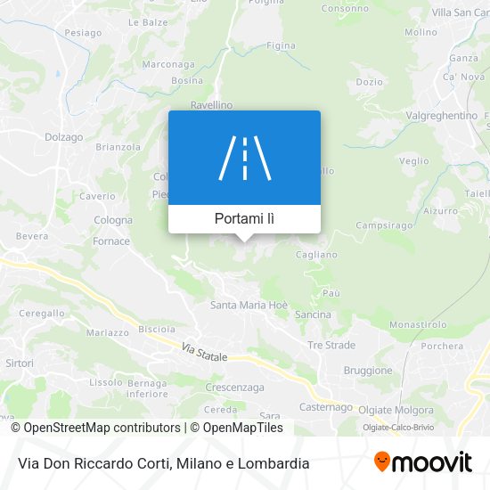 Mappa Via Don Riccardo Corti