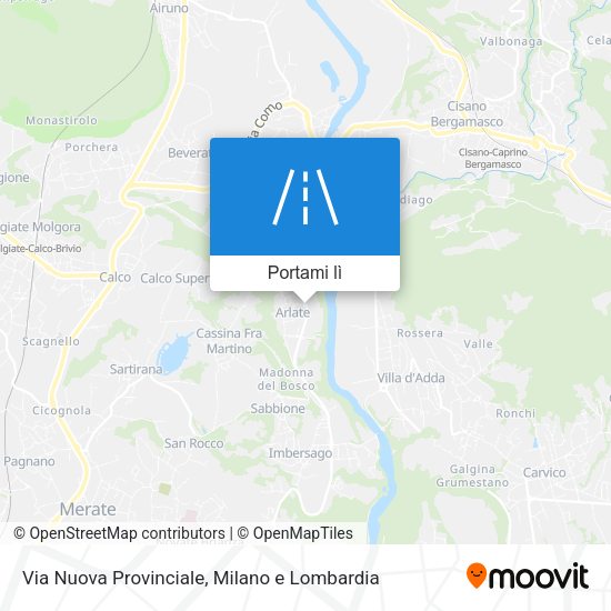 Mappa Via Nuova Provinciale