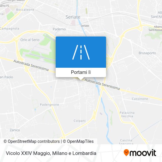 Mappa Vicolo XXIV Maggio