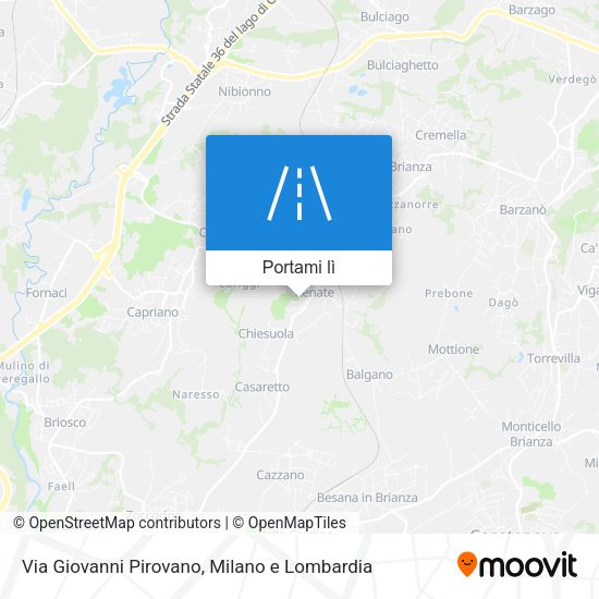 Mappa Via Giovanni Pirovano