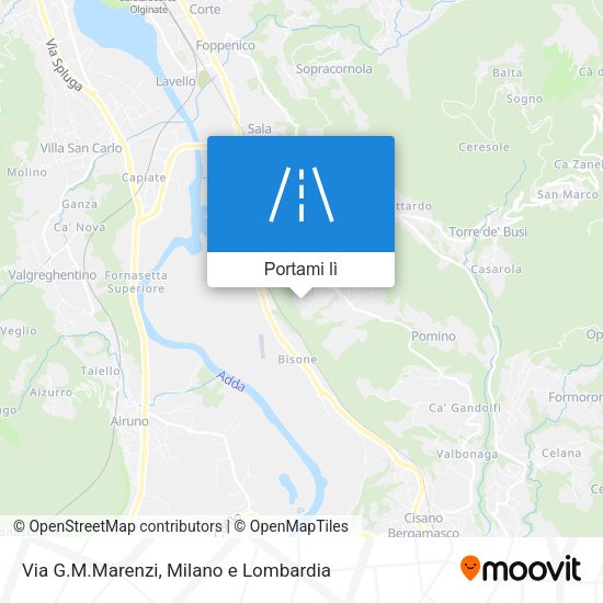 Mappa Via G.M.Marenzi