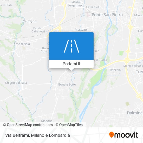Mappa Via Beltrami