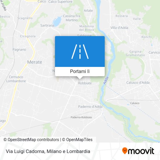 Mappa Via Luigi Cadorna