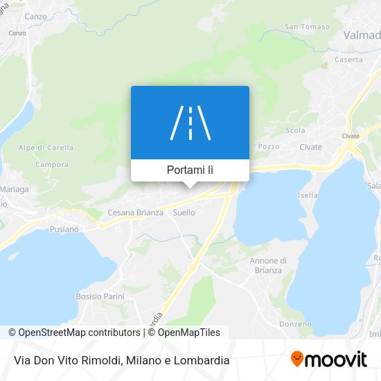 Mappa Via Don Vito Rimoldi