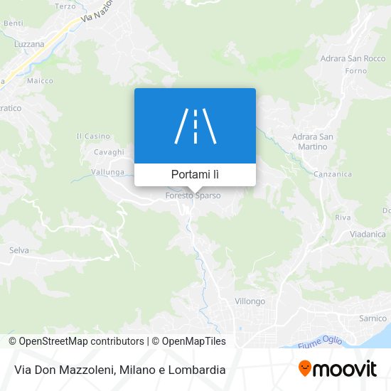 Mappa Via Don Mazzoleni