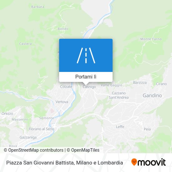 Mappa Piazza San Giovanni Battista