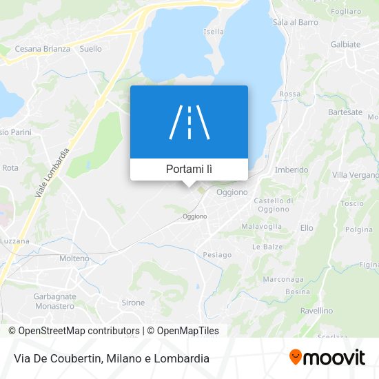 Mappa Via De Coubertin