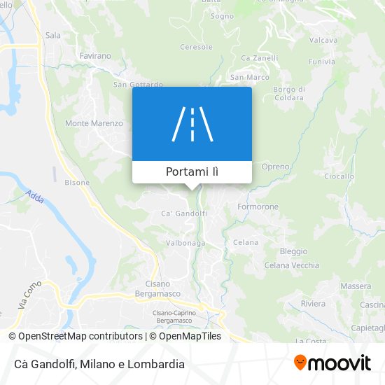 Mappa Cà Gandolfi
