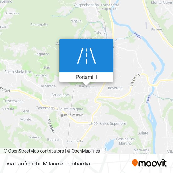 Mappa Via Lanfranchi