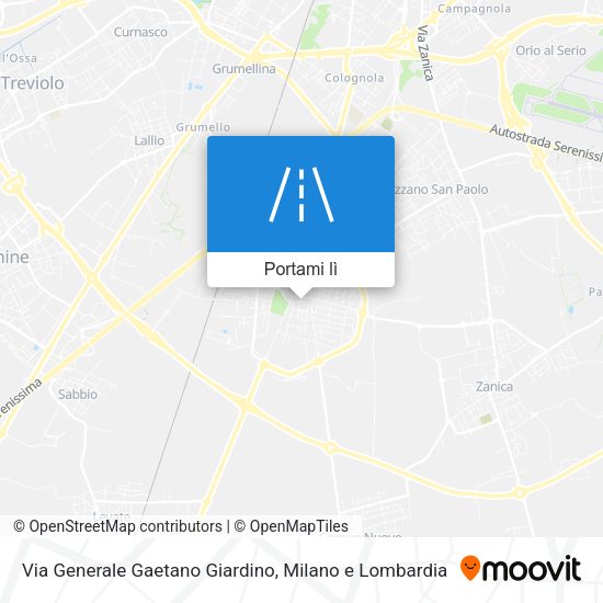 Mappa Via Generale Gaetano Giardino