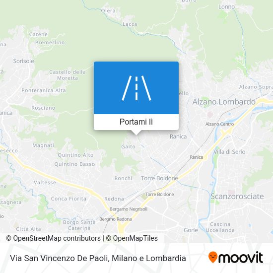 Mappa Via San Vincenzo De Paoli