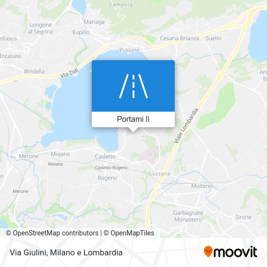Mappa Via Giulini