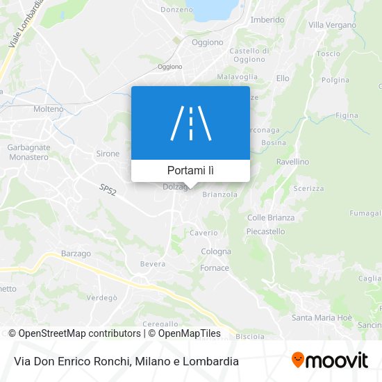 Mappa Via Don Enrico Ronchi