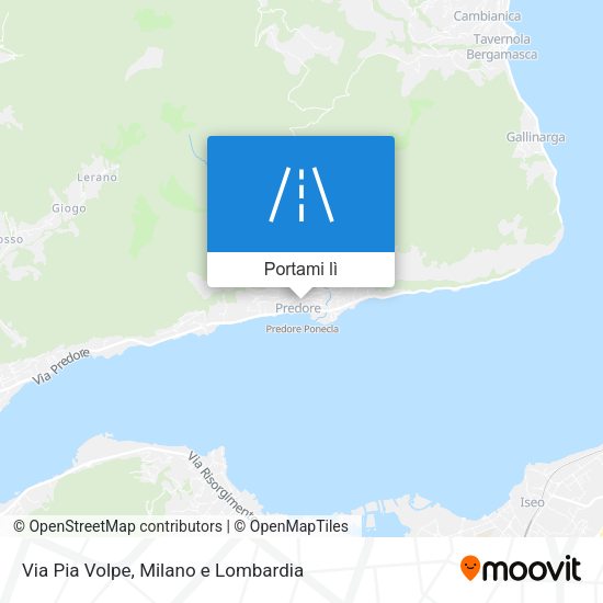 Mappa Via Pia Volpe