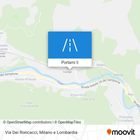 Mappa Via Dei Roncacci