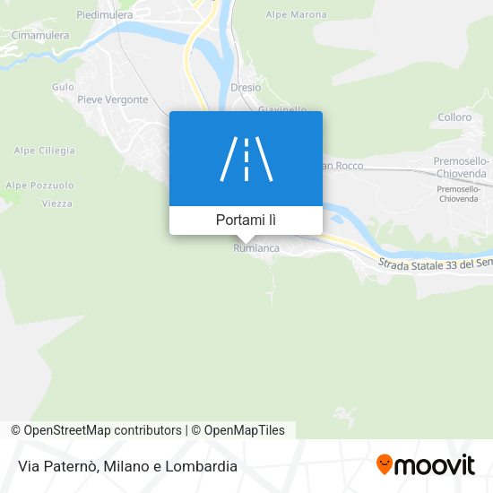 Mappa Via Paternò