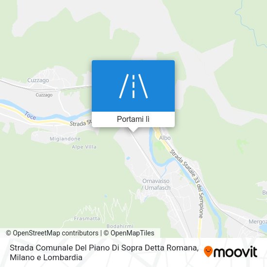 Mappa Strada Comunale Del Piano Di Sopra Detta Romana