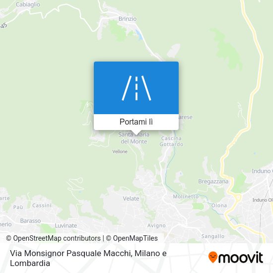 Mappa Via Monsignor Pasquale Macchi