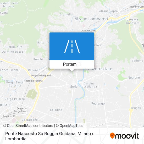 Mappa Ponte Nascosto Su Roggia Guidana