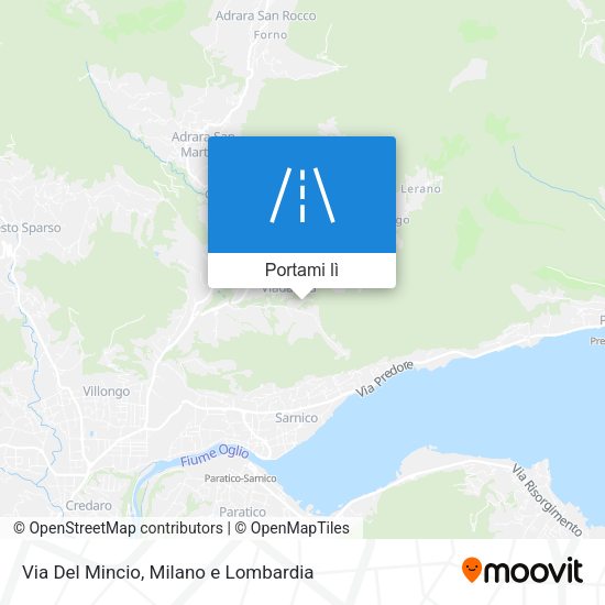Mappa Via Del Mincio