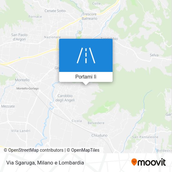 Mappa Via Sgaruga
