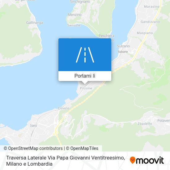 Mappa Traversa Laterale Via Papa Giovanni Ventitreesimo