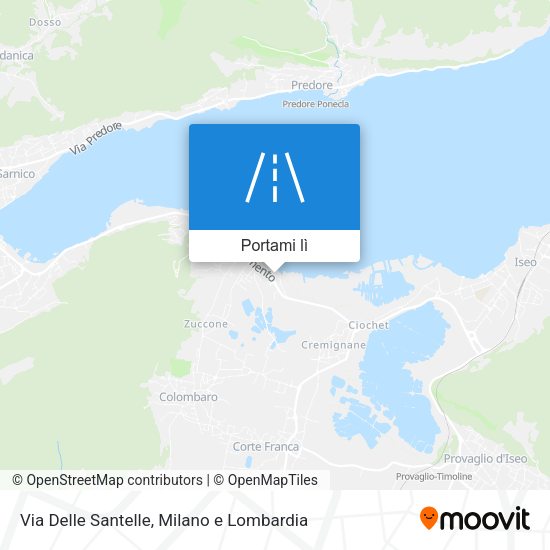 Mappa Via Delle Santelle