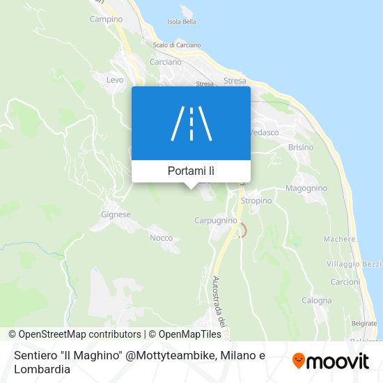Mappa Sentiero "Il Maghino" @Mottyteambike