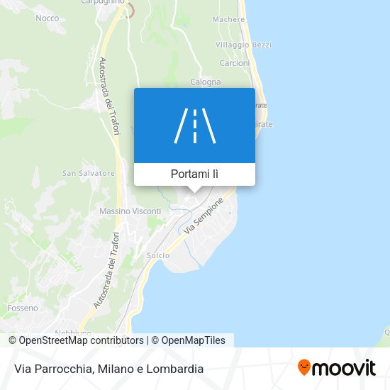 Mappa Via Parrocchia