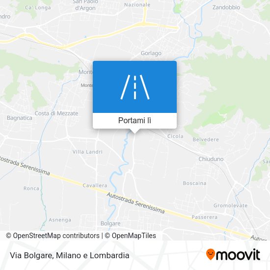 Mappa Via Bolgare