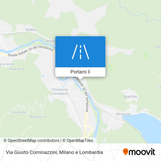 Mappa Via Giusto Cominazzini