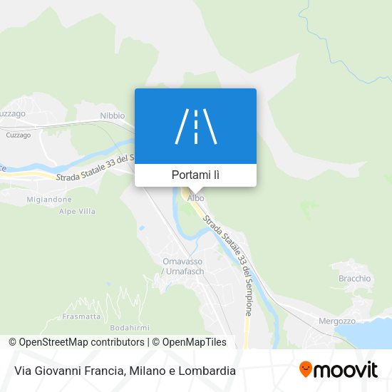 Mappa Via Giovanni Francia