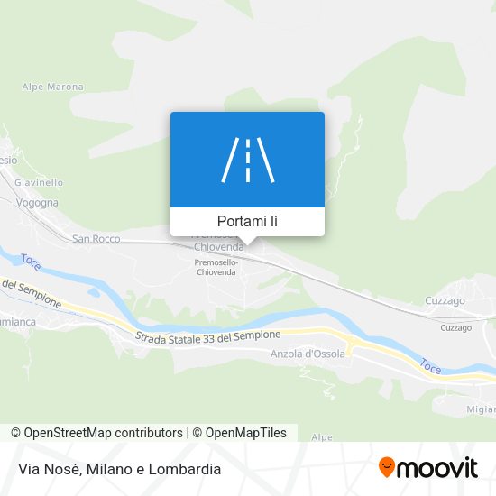 Mappa Via Nosè