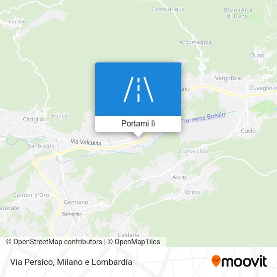 Mappa Via Persico