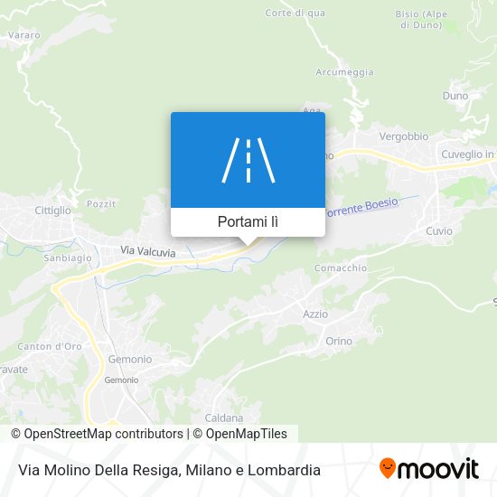 Mappa Via Molino Della Resiga