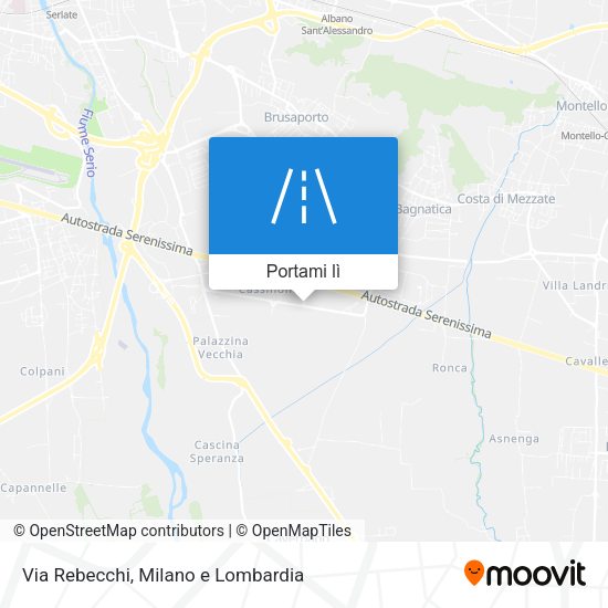 Mappa Via Rebecchi