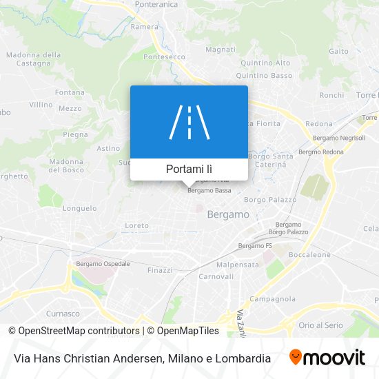 Mappa Via Hans Christian Andersen