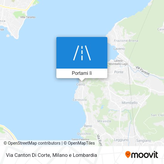 Mappa Via Canton Di Corte